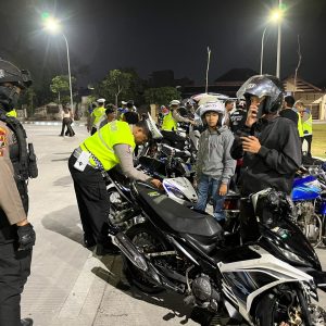 Polresta Surakarta Razia Knalpot Brong dan Balap Liar, 47 Motor Diamankan