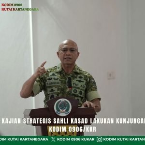 Tim Pokja Kajian Strategis Sahli Kasad Lakukan Kunjungan Kerja ke Kodim 0906/Kkr