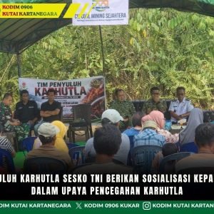 Tim Penyuluh Karhutla Sesko TNI Berikan Sosialisasi Kepada Warga Dalam Upaya Pencegahan Karhutla