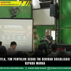 Cegah Karhutla, Tim Penyuluh Sesko TNI Berikan Sosialisasi dan Edukasi kepada Warga