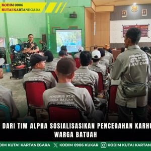 Penyuluhan Dari Tim Alpha Sosialisasikan Pencegahan Karhutla Kepada Warga Batuah